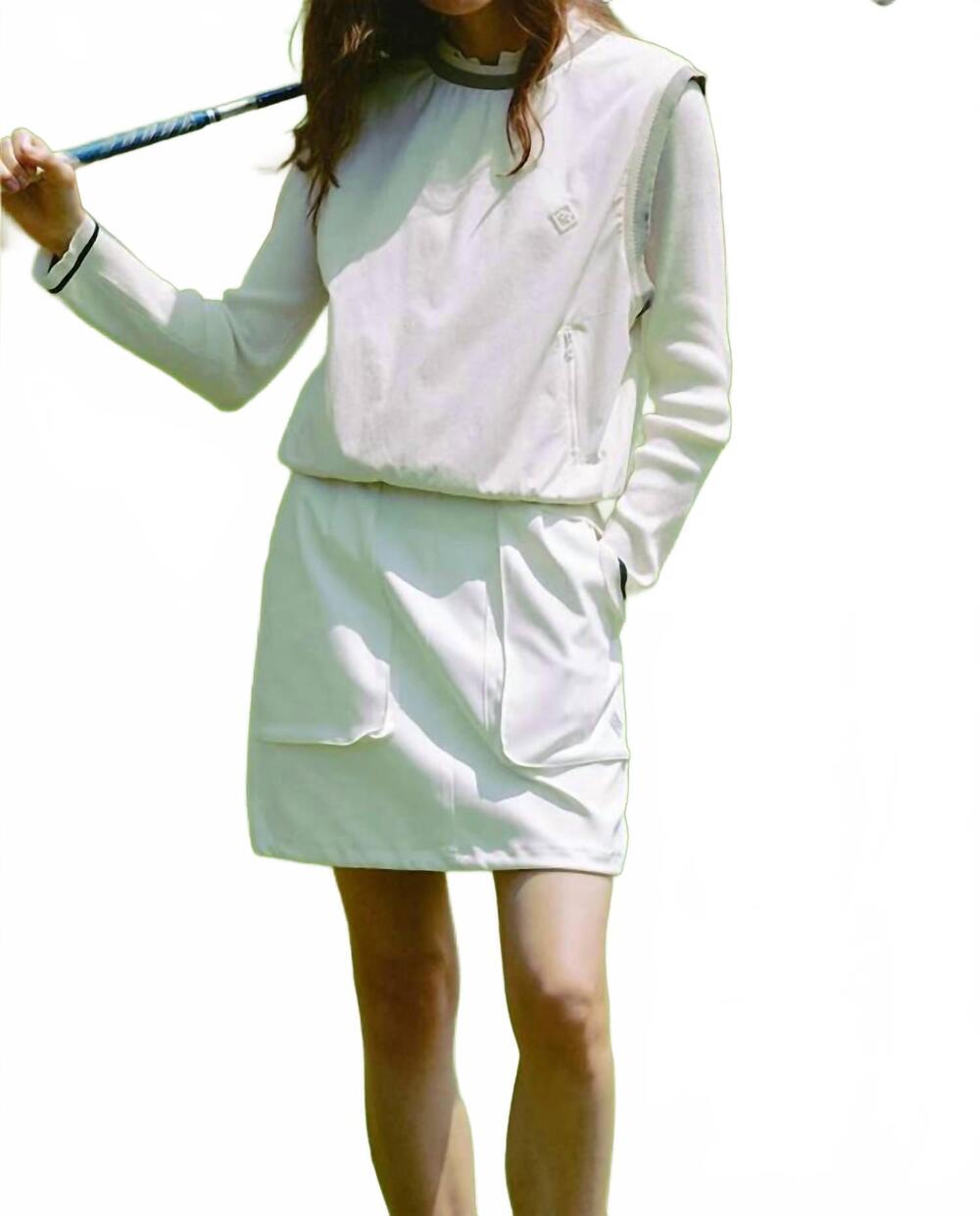 NEW MONDAY FLOW buddy skirt in white